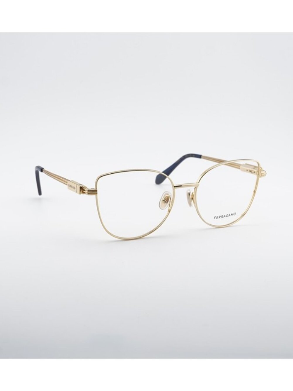 Salvatore Ferragamo SF2240 751 Eyeglasses Gold 56mm Cat Eye Frame